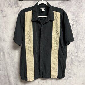 Vintage Y2K Utility Button Up Shirt Mens Large Skate Streetwear